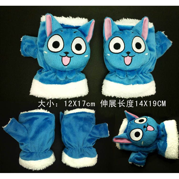 Fairy Tail Happy Poly Plush Mitts