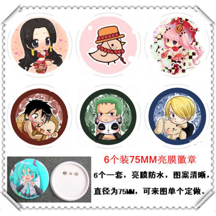 One Piece Waterproof  Brooch(price for 6 pcs) random selection
