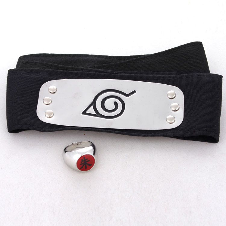 Naruto Konoha Headbelt and Ring