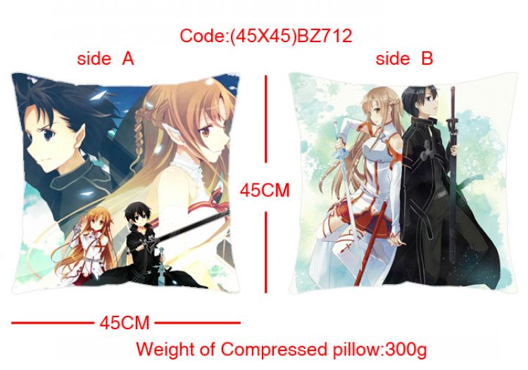 BZ712 Sword Art Online Double-sides Cushion