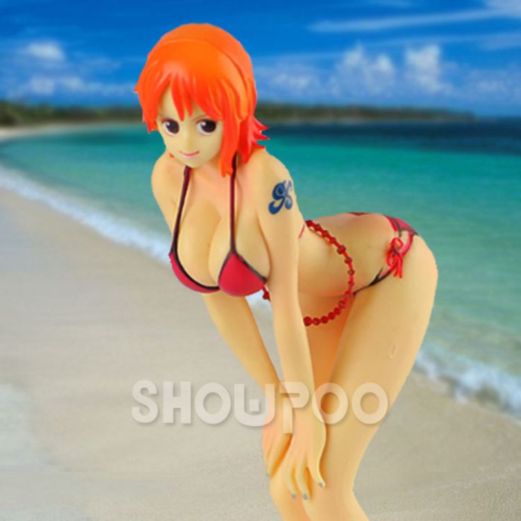 One Piece Nami Bikini Figure(red,box packing)