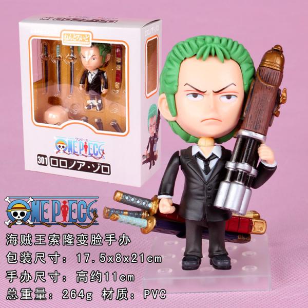 One Piece Zoro Figure (box packing,face can changed)