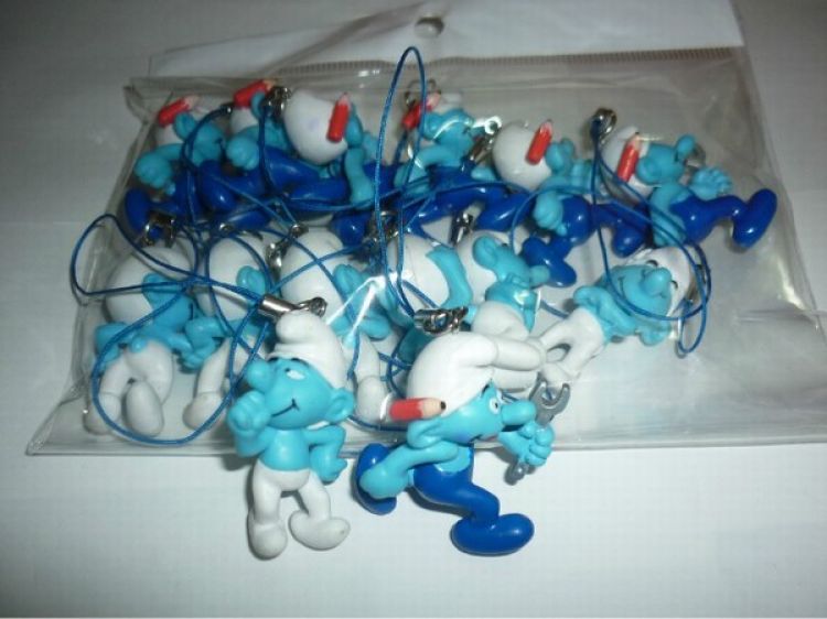 The Smurfs Mobile Phone Accessory(price for 12 pcs a set)