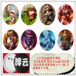 League of Legends Brooch( 8 pc...