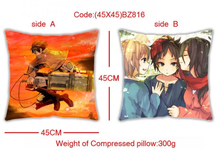 BZ816 Shingeki no Kyojin Double-sides Cushion