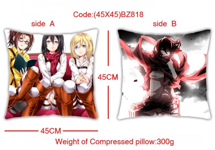 BZ818 Shingeki no Kyojin Double-sides Cushion