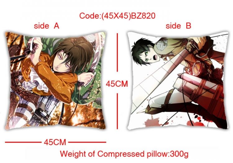 BZ820 Shingeki no Kyojin Double-sides Cushion