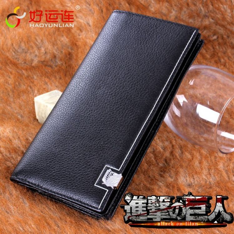Attack on Titan Leather Long Wallet