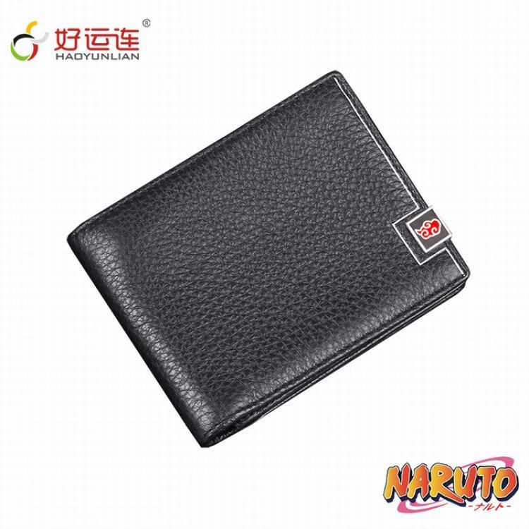 Naruto Red Cloud Leather Short Wallet