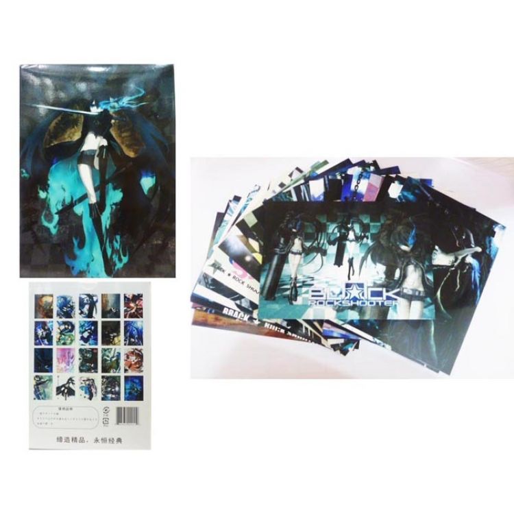 Black Rock Shooter Post Cards(24 pcs a set)