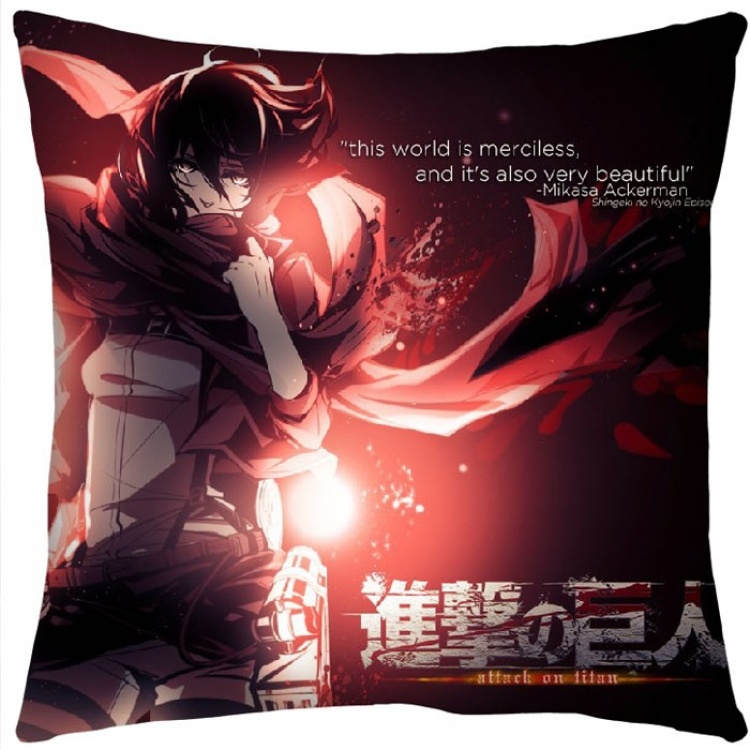 Attack on Titan Double Sides Cushion(need 3 days prepare) NO FILLING