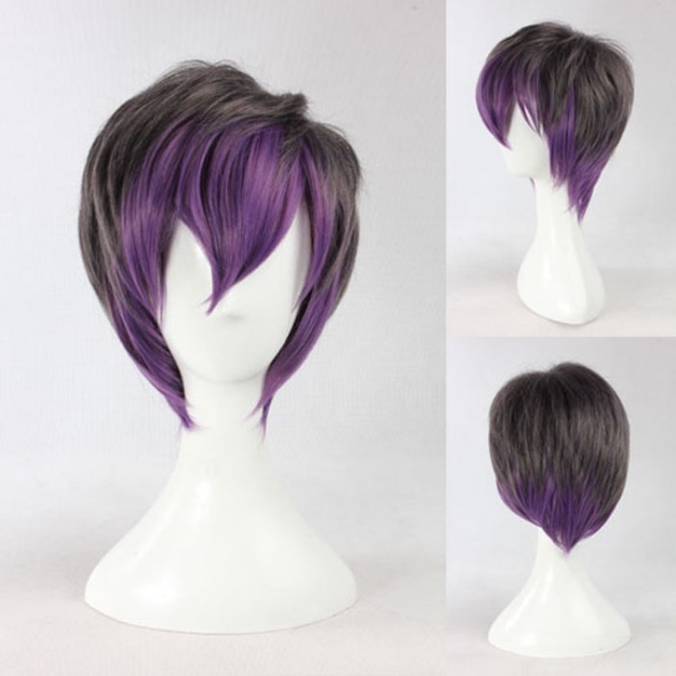 Japanese Harajuku Style Fashion Purple Short Cos Wig