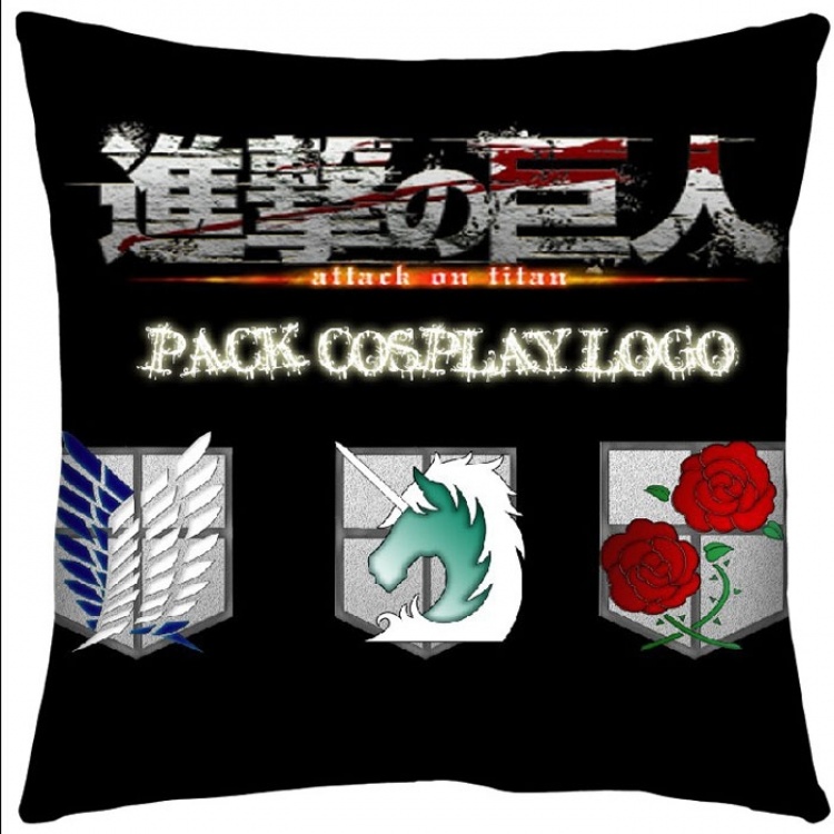 Attack on Titan Double Sides Cushion(need 3 days prepare) NO FILLING