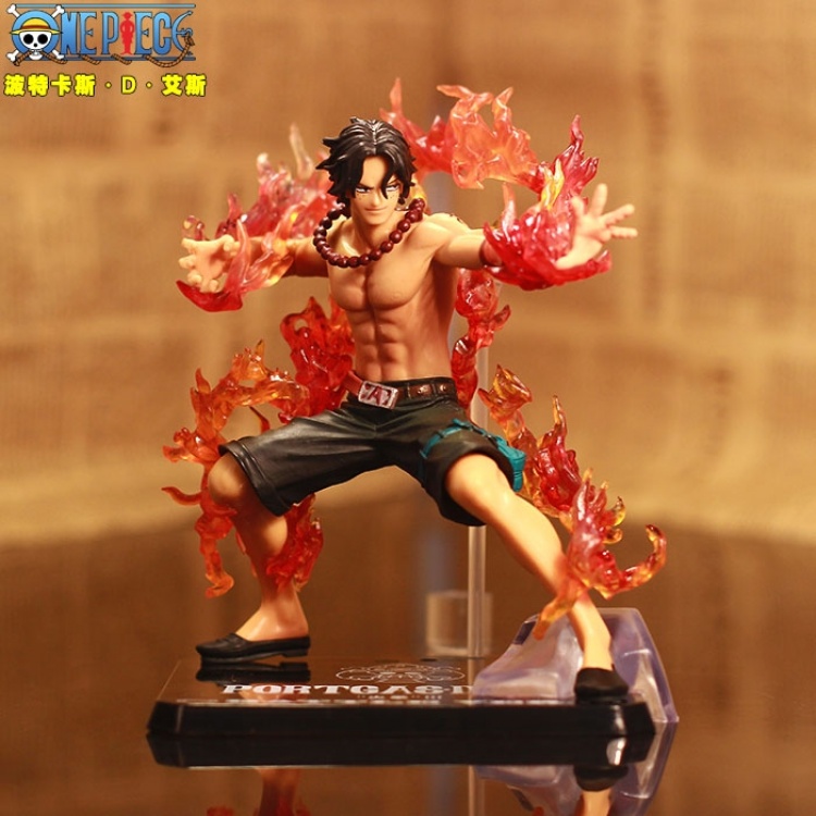 One Piece Ace  Figure ,face can changed