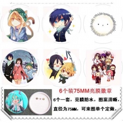 Noragami Brooch 6 pcs for 1 se...