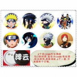 Naruto Brooch 58mm 8 pcs for 1...