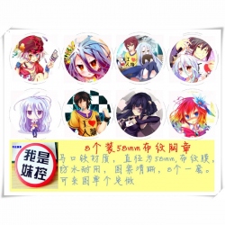 NO GAME NO LIFE Brooch 58MM 8 ...