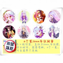 NO GAME NO LIFE Brooch 58MM 8 ...