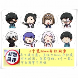 Tokyo Ghoul Brooch 58MM 8 pcs ...