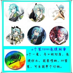 Sword Art Online  Brooch 6 pcs...