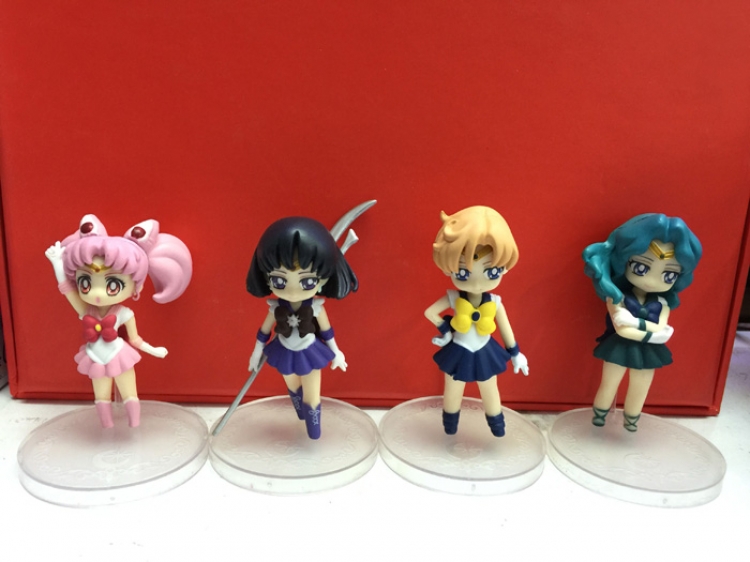 SailorMoon Figure 4 pcs for 1 set OPP Bag