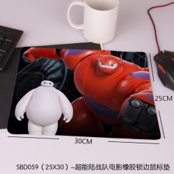 Big Hero 6  Mouse pad  25X30CM