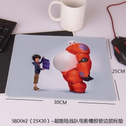 Big Hero 6  Mouse pad 25X30CM