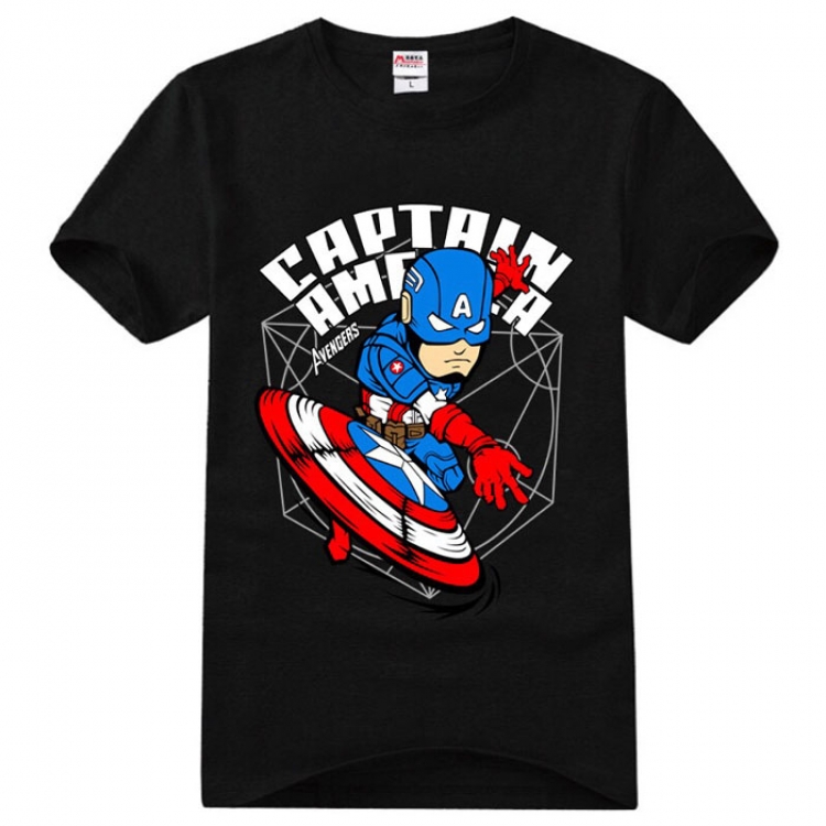 The Avengers Captain America T-shirt Black