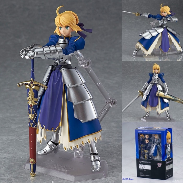 Fate stay night Saber Figure 14CM face can change