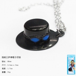 One Piece Sabo Black Hat Neckl...