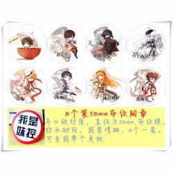 Anime Brooch price for 8pcs a ...