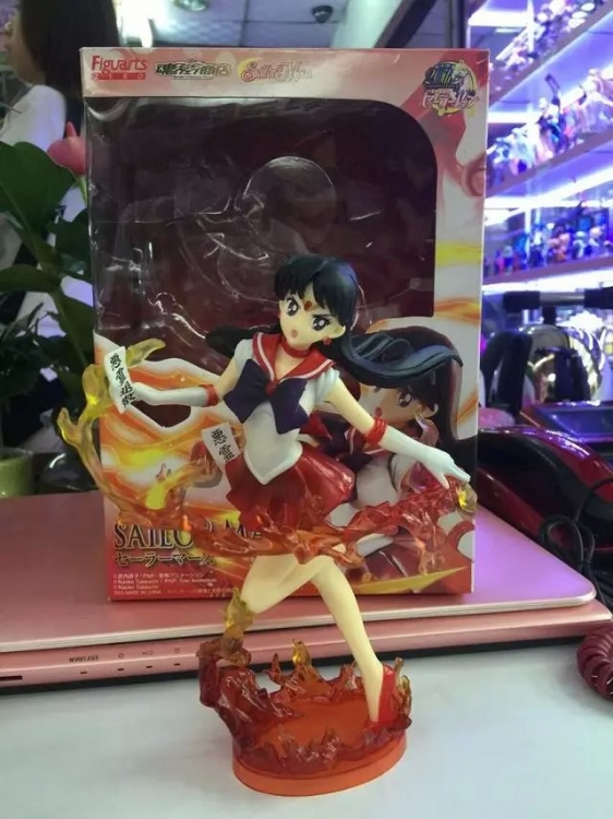 Sailor moon Hino Rei Figure 19CM box packing