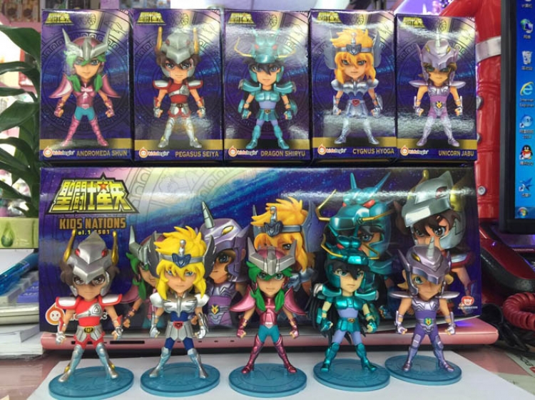 Pedestal Saint Seiya Figrue set price for 5 pcs a set