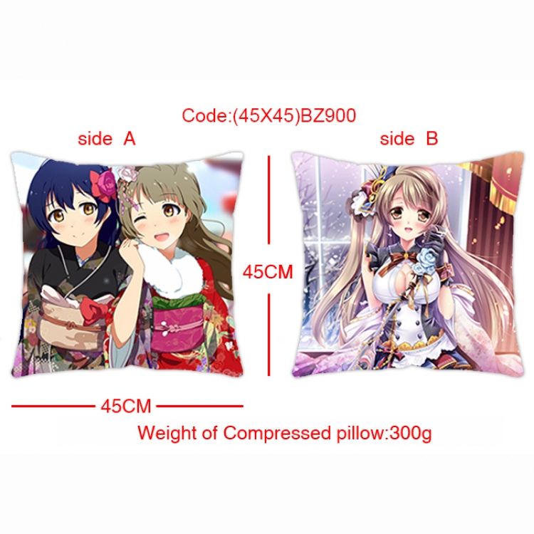 BZ900 Love Live Double-sides Cushion 45x45cm