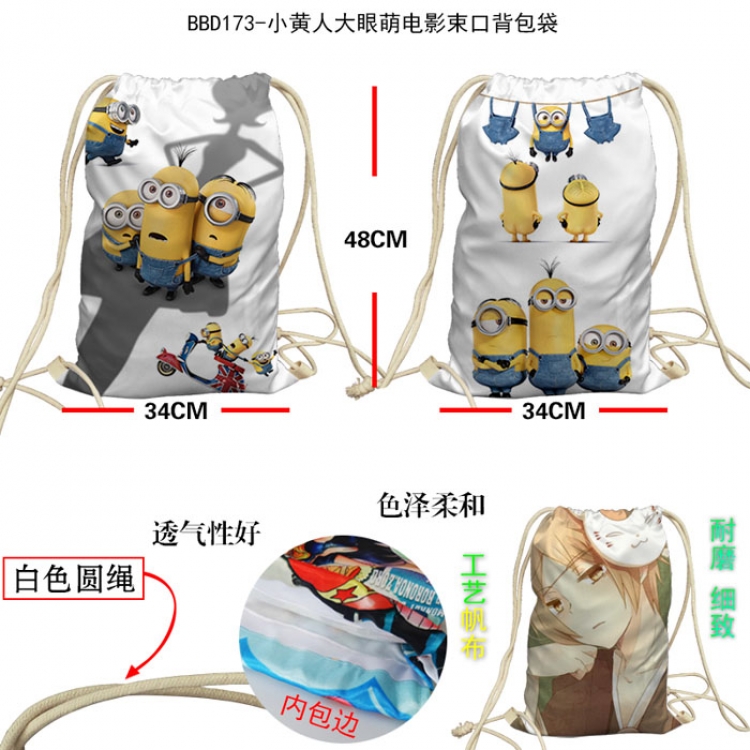 BBD173 Despicable Me Double sides BACKPACK