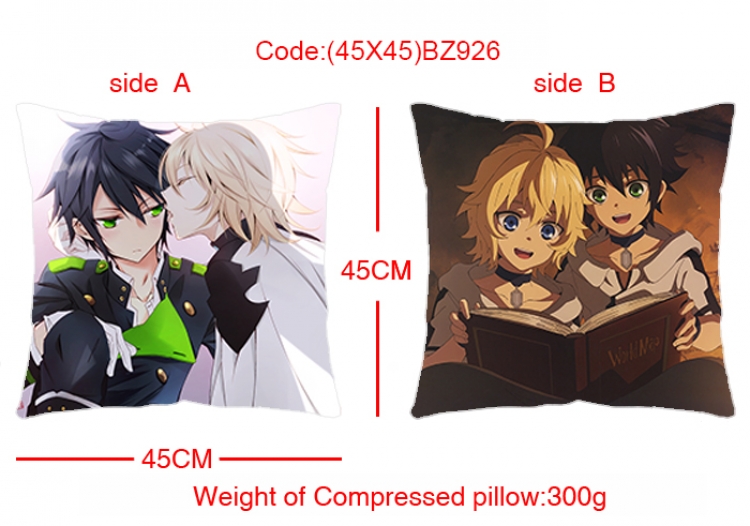 BZ926 Seraph of the end Double sides cushion 45x45cm