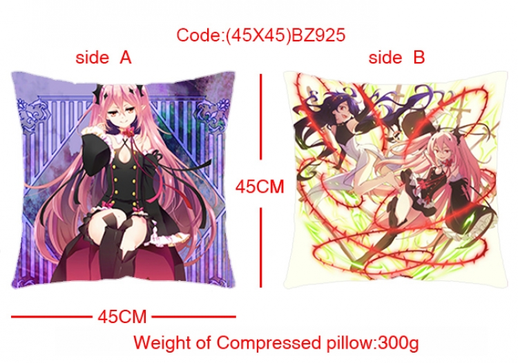 BZ925 Seraph of the end Double sides cushion 45x45cm
