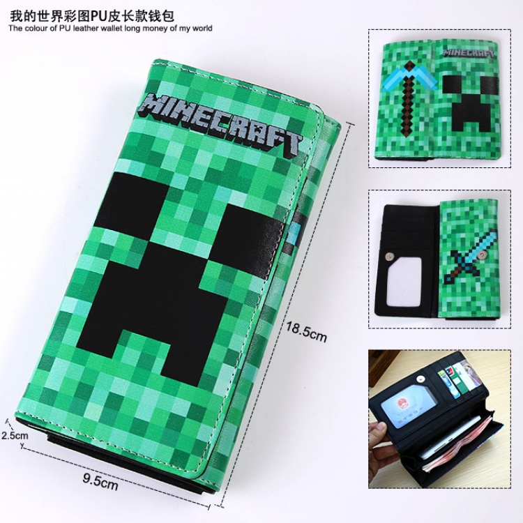 Minecraft  PU Long Wallet