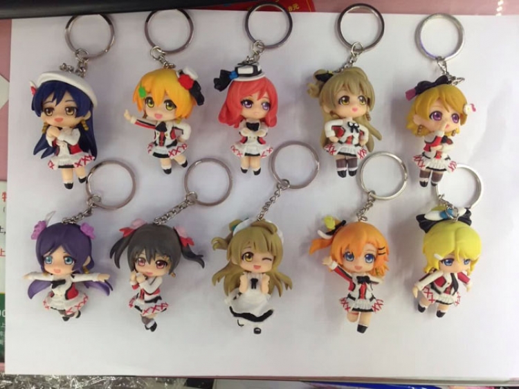 Love Live Key Chain price for 10 pcs a set