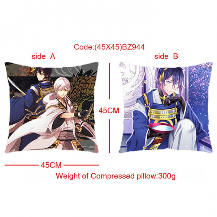 BZ944 Touken Ranbu  Double Sides cushion  45x45cm