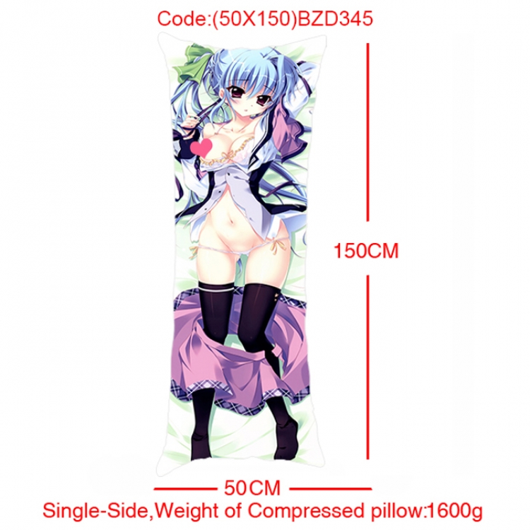 BZD345-Anime Girl Single Side Long Cushion 50x150cm