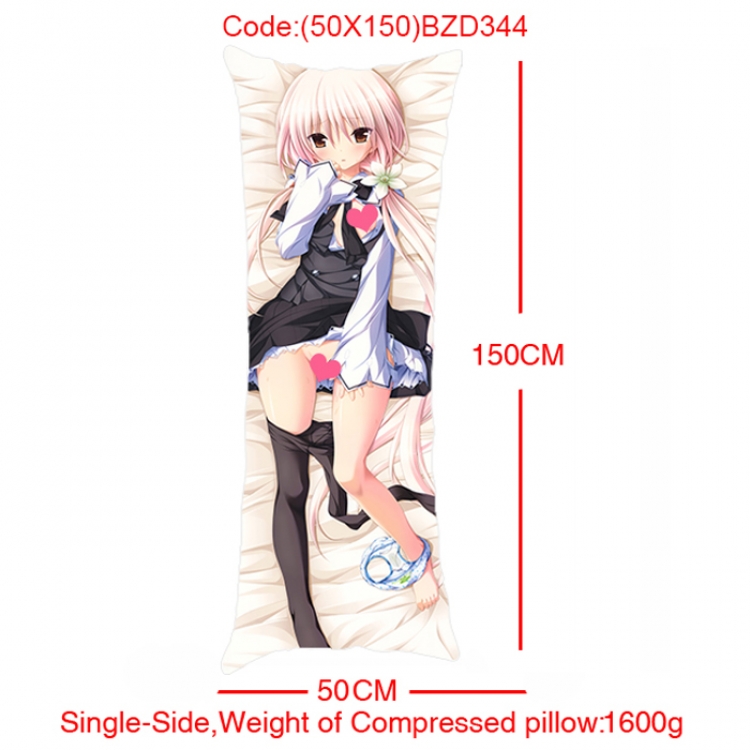 BZD344-Anime Girl Single Side Long Cushion 50x150cm