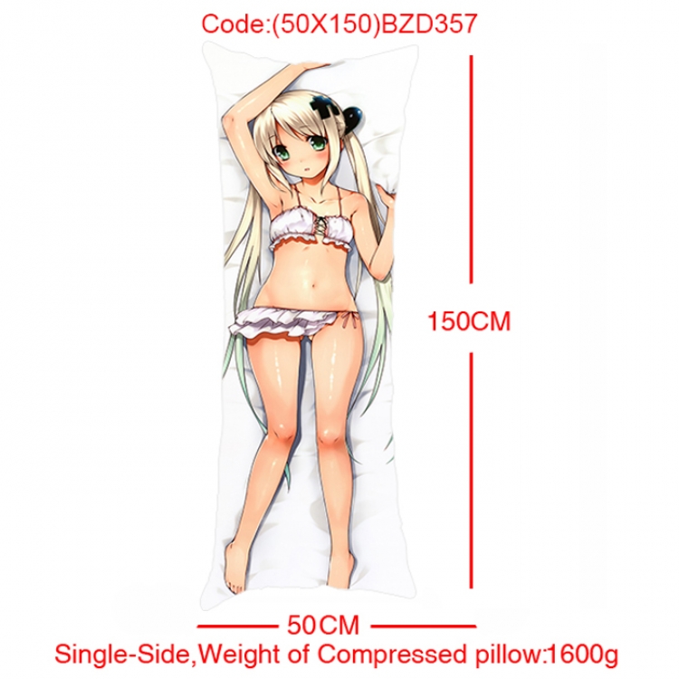 BZD357- Anime Girl Single Side Long Cushion 50x150cm
