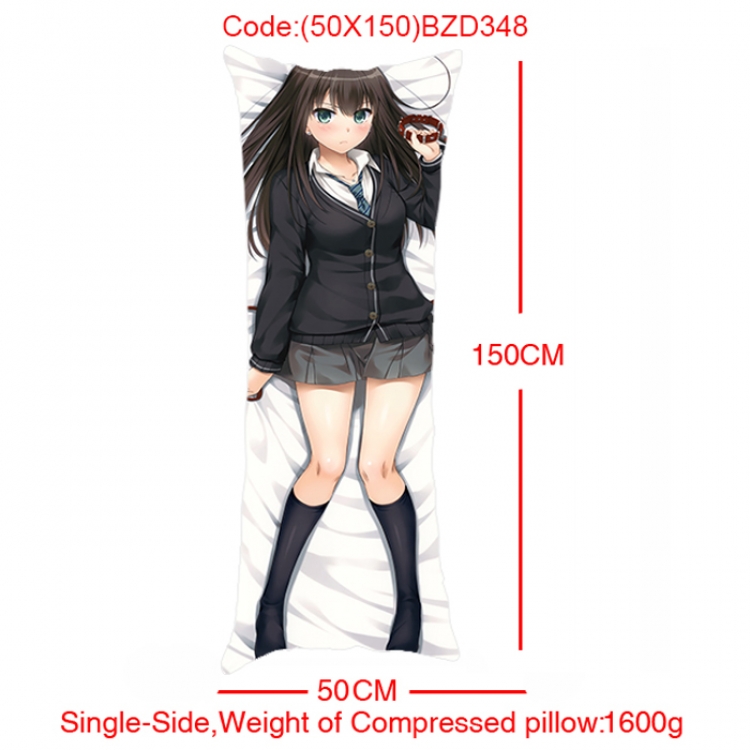 BZD348- Anime Girl Single Side Long Cushion 50x150cm