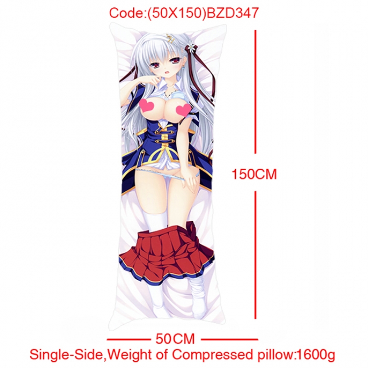 BZD347- Anime Girl Single Side Long Cushion 50x150cm