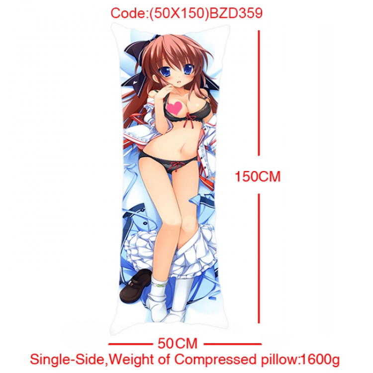BZD359-Anime Girl Single Side Long Cushion 50x150cm
