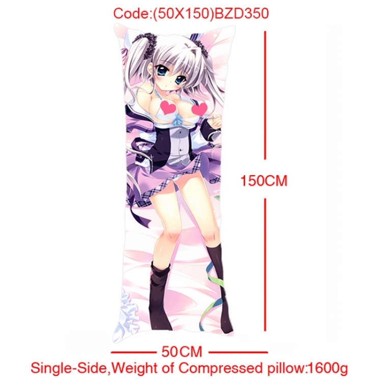 BZD350 Anime Girl Single Side Long Cushion 50x150cm