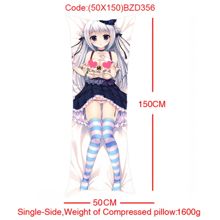 BZD365- Anime Girl Single Side Long Cushion 50x150cm