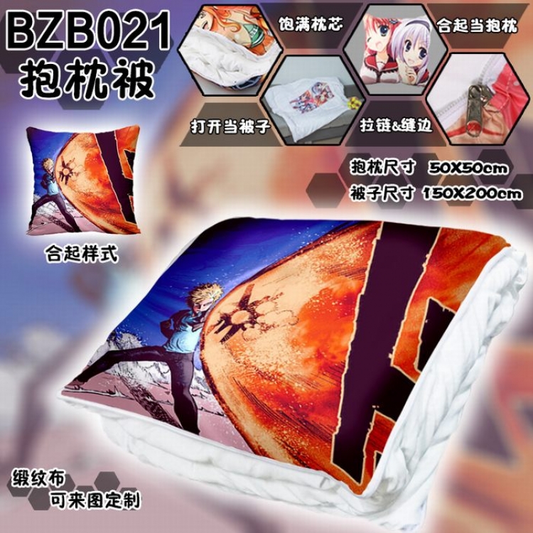 BZB021 One Punch Man Cushion Blanket