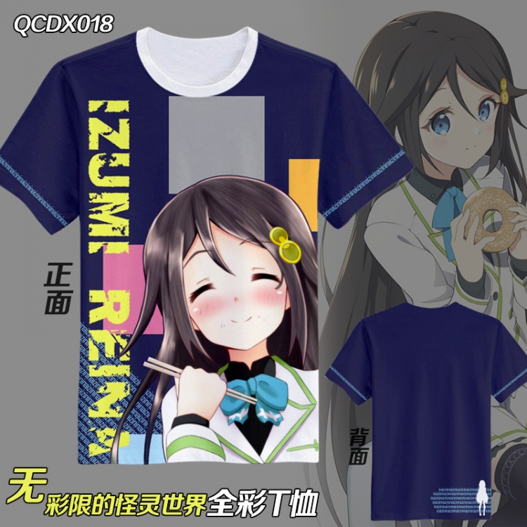 QCDX018 Anime  Full color Anime Micro Fiber short-sleeved T-shirt M L XL XXL